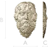 Green Man Oakleaf Relief STL for CNC