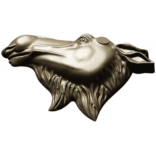 3D модель головы лося в формате STL для фрезеровки ЧПУ