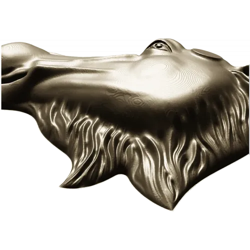 3D модель головы лося в формате STL для фрезеровки ЧПУ