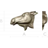 3D модель головы лося в формате STL для фрезеровки ЧПУ