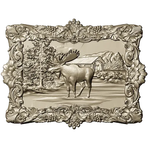 Majestic Moose Relief - STL 3D model for CNC carving