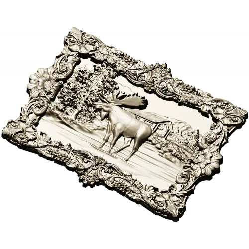 Majestic Moose Relief - STL 3D model for CNC carving