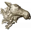 Рельефная 3D модель головы лося в формате STL для ЧПУ