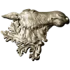 Рельефная 3D модель головы лося в формате STL для ЧПУ