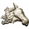 Рельефная 3D модель головы лося в формате STL для ЧПУ
