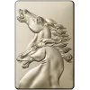 STL модель рельефа "Дуэт лошадей" - 3D модель stl для ЧПУ