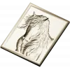 Horse Head Relief Plaque STL for CNC