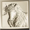 Horse Head Relief Plaque STL for CNC