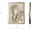 Horse Head Relief Plaque STL for CNC