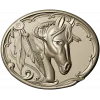 Noble Horse Medallion STL 3D Model for CNC