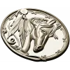 Noble Horse Medallion STL 3D Model for CNC