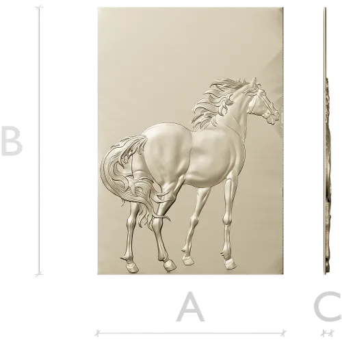 Stallion Relief STL for CNC