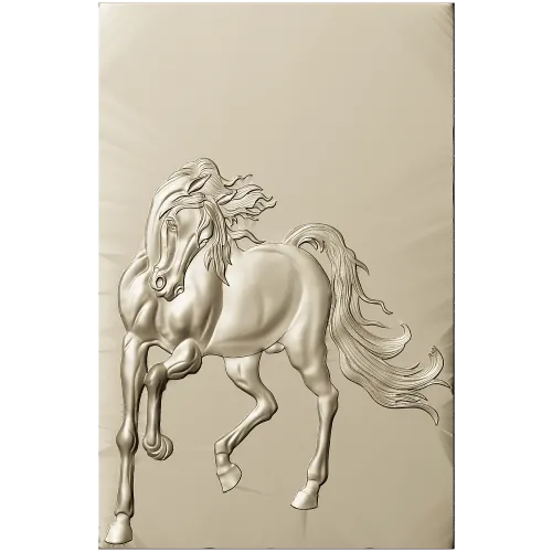 Galloping Horse - high-relief STL 3D model for CNC milling