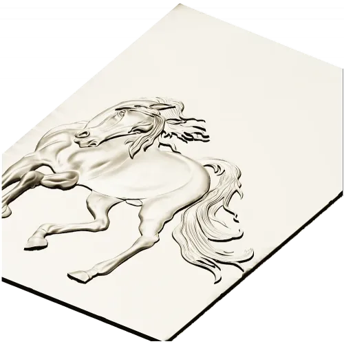 Galloping Horse - high-relief STL 3D model for CNC milling