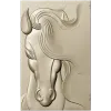 Horse head bas-relief STL for CNC milling, 3D model stl