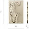 Horse head bas-relief STL for CNC milling, 3D model stl