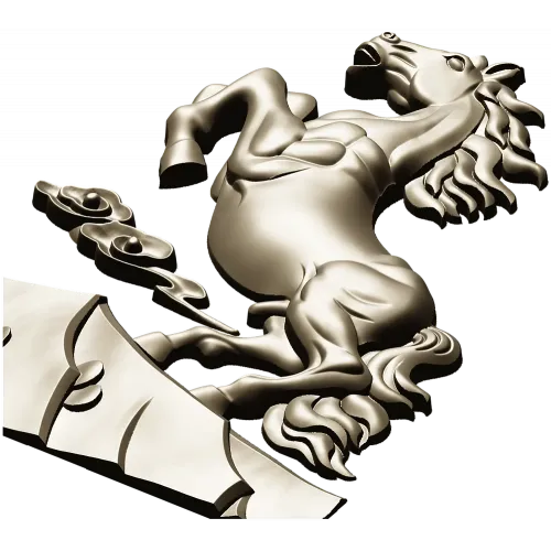 Конь на дыбах - 3D модель STL для ЧПУ: рельефное панно