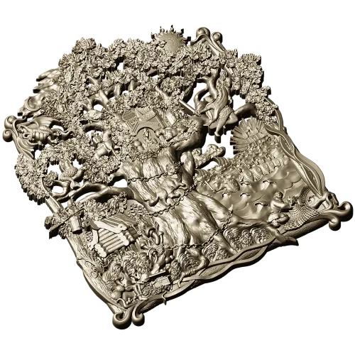 Дуб Лукоморья - 3D модель STL для ЧПУ