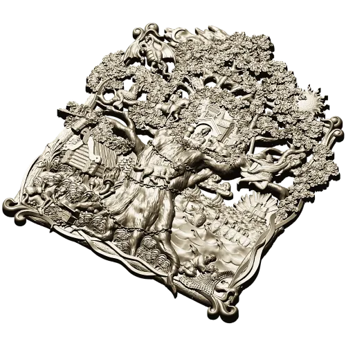 Дуб Лукоморья - 3D модель STL для ЧПУ