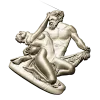 Classical High-Relief "Eternal Embrace" - 3D STL Model for CNC