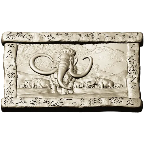 Mammoth Relief Panel STL for CNC carving