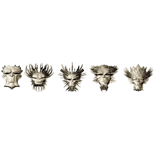 Набор декоративных масок "Лики Солнца" - 3D STL для ЧПУ