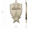 23 February Shield Medal - STL 3D Model for CNC