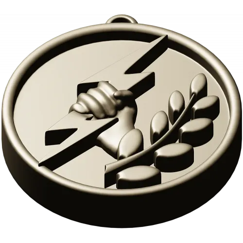 Bolt & Laurel Medallion - STL 3D model for CNC