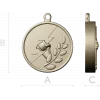 Bolt & Laurel Medallion - STL 3D model for CNC