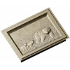 Bear family bas-relief STL for CNC