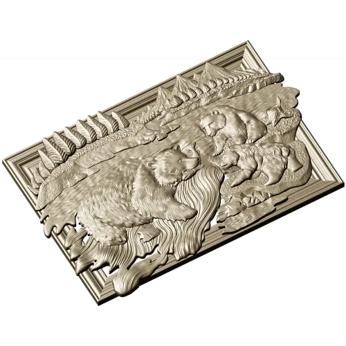Камчатская семья - 3D модель STL для ЧПУ