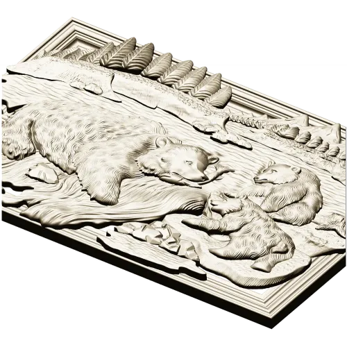 Камчатская семья - 3D модель STL для ЧПУ