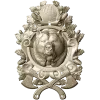 Grizzly Heraldic Crest STL 3D model