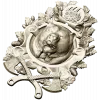 Grizzly Heraldic Crest STL 3D model