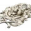 Grizzly Heraldic Crest STL 3D model