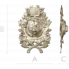 Grizzly Heraldic Crest STL 3D model