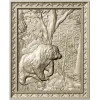 Forest Bear Relief - STL 3D model for CNC carving
