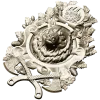 Guardian Bear Crest - high-relief STL 3D model for CNC