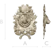 Guardian Bear Crest - high-relief STL 3D model for CNC