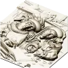 Рельефное панно "Менялы" - 3D STL модель для ЧПУ