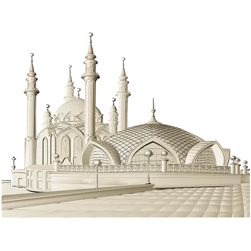 Кул-Шариф - барельефная панель в формате STL для ЧПУ