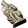 Seated Moses - High-Relief 3D Model STL for CNC