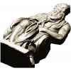 Seated Moses - High-Relief 3D Model STL for CNC