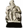 Seated Moses - High-Relief 3D Model STL for CNC