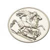 Saint George Medallion STL - high relief 3D model for CNC