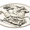 Saint George Medallion STL - high relief 3D model for CNC