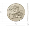 Saint George Medallion STL - high relief 3D model for CNC