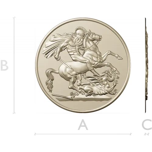 Saint George Medallion STL - high relief 3D model for CNC