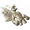 Captain Brine - nautical 3D STL model for CNC milling