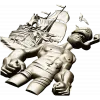 Captain Brine - nautical 3D STL model for CNC milling